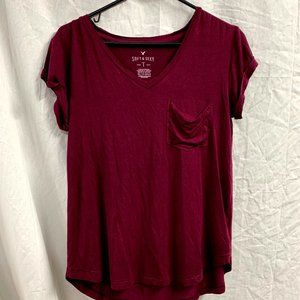 AEO Soft and Sexy Vneck Pocket Tshirt